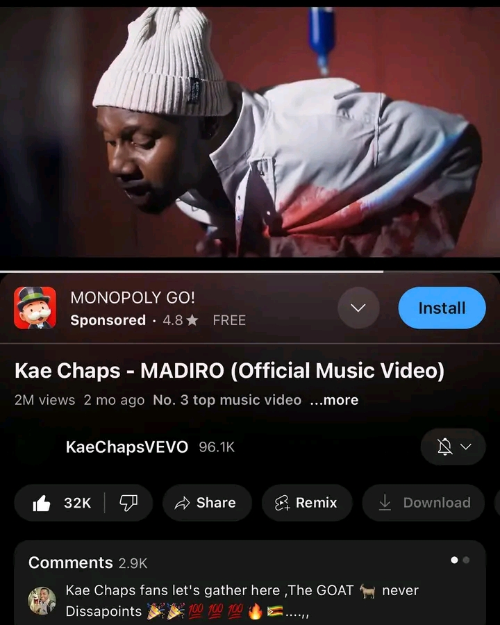 Madiro Hits 2M on YT