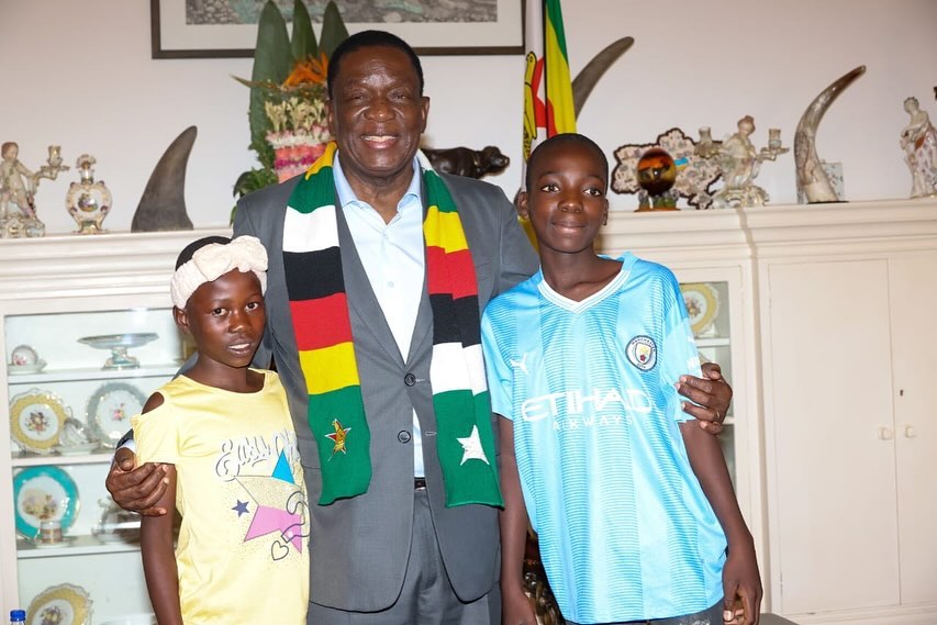 Mnangagwa and young heroes